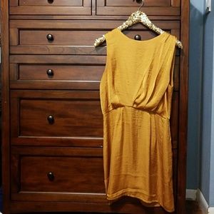 Bar III gold dress
